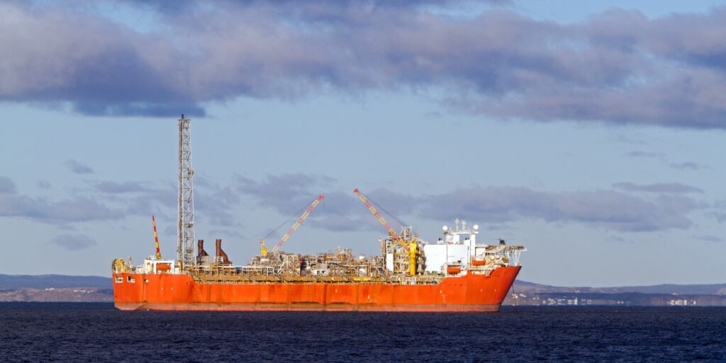 FPSO oil production vessel.