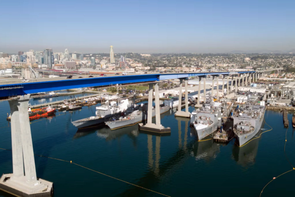[Shipyard, vessel, or port infrastructure] in San Diego, California