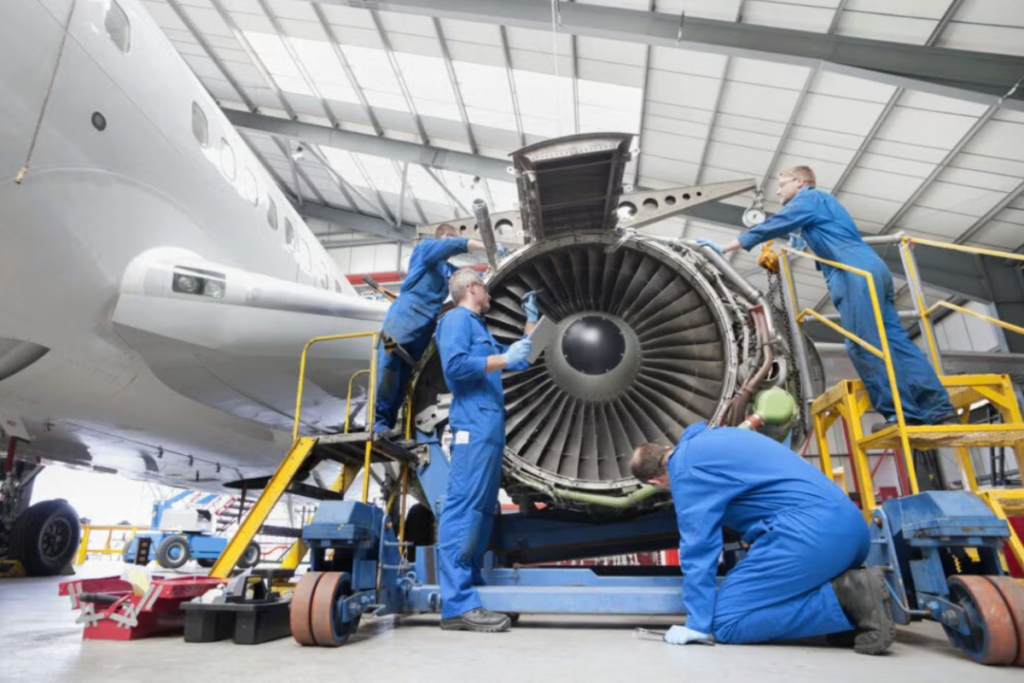 Manufactured metal components and production equipment used in industrial quality inspection
