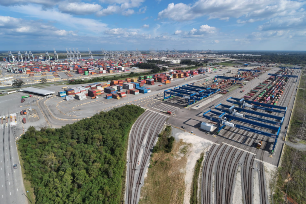 [Visible industrial or logistics asset] in North Georgia
