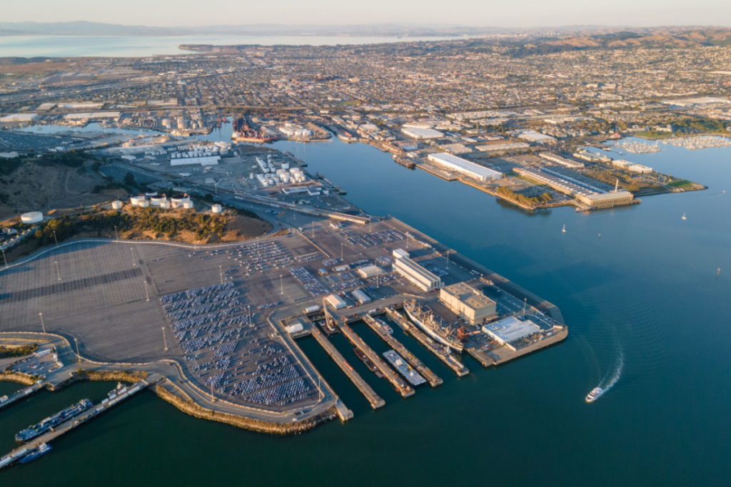 Industrial waterfront infrastructure in Richmond, California