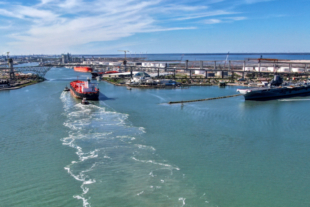 [Marine terminal, vessel, or port asset] in [confirmed Texas Gulf Coast location]