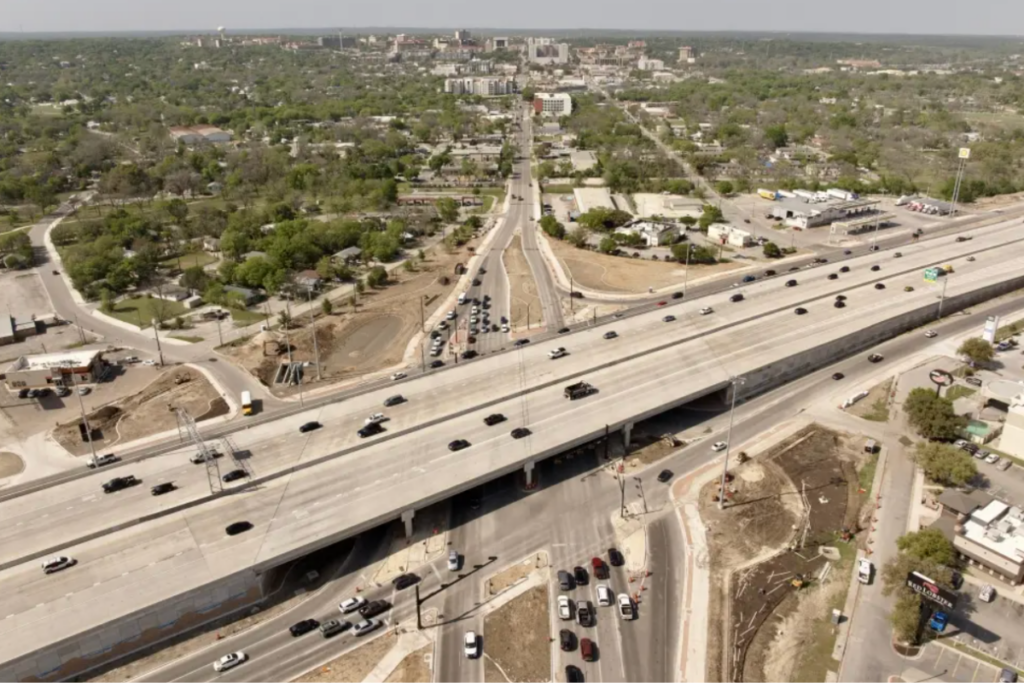 Industrial and transportation infrastructure along the Central Texas I-35 corridor